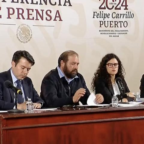 Conferencia de prensa sobre filtración de datos de periodistas 