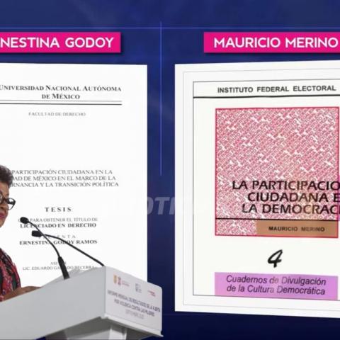 ¡Otro plagio!, investigación revela que Ernestina Godoy copió en su tesis