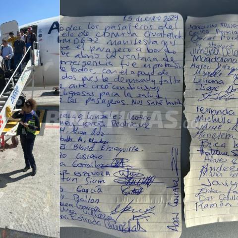 Pasajeros y el AICM se contradicen sobre el hombre que abrió la puerta de emergencia de un avión 