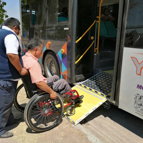 Personas con discapacidad viajarán gratis en las rutas YOVOY