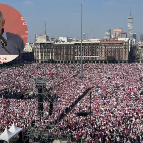 Transcurre Marcha de la Democracia “sin novedad”, asegura AMLO