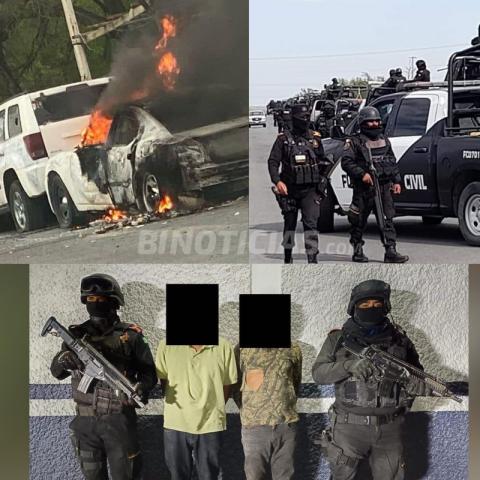 Hechos violentos sacuden a Doctor Coss, Nuevo León: Queman vehículos y hallan cuatro decapitados