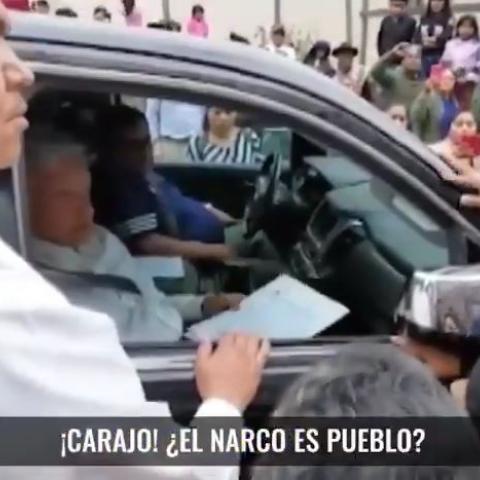"El narco es pueblo", dice el presidente López Obrador ante manifestantes