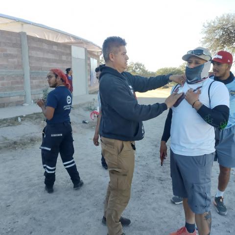 Se atendieron a sanjuaneros con ampollas, deshidratación y heridas leves