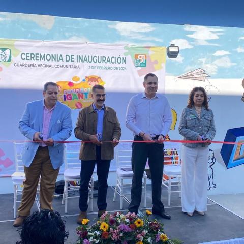 Inauguración de guardería en colonia Natura