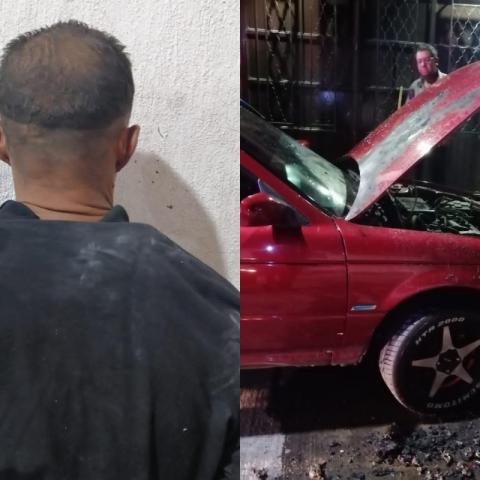 auto incendiado