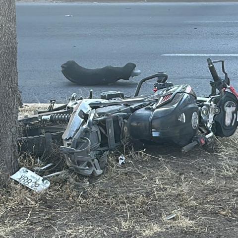 El accidente ocurrió en Av Aguascalientes a unos cuantos metros del Complejo de Seguridad Pública Municipal