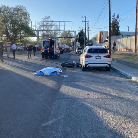 Motociclista muerto