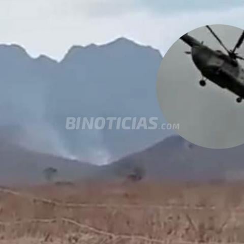 Cae otro helicóptero de la Marina; ahora por enredarse con cables de luz, en Culiacán