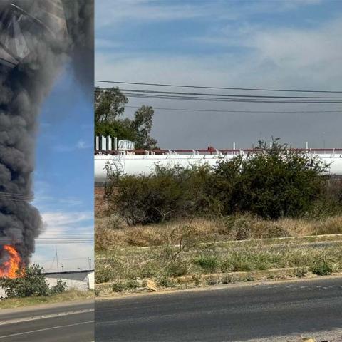 Ya fue controlado al incendio y buscan en este momento ubicar a dos trabajadores que presuntamente estaban en el interior