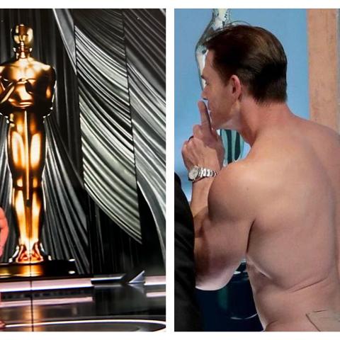 La razón por la que John Cena apareció sin ropa en los Oscar 