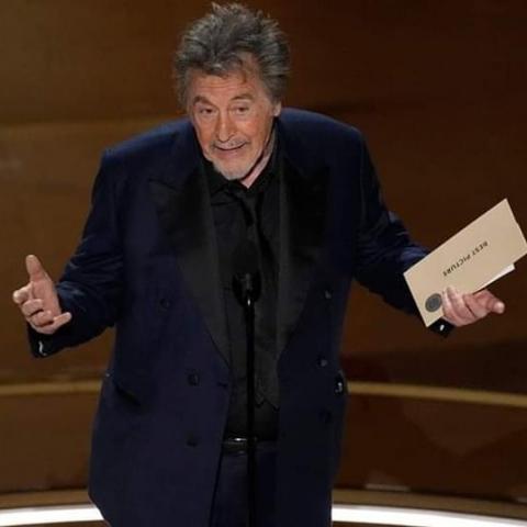 Al Pacino se pronuncia tras su criticada participación en el Oscar