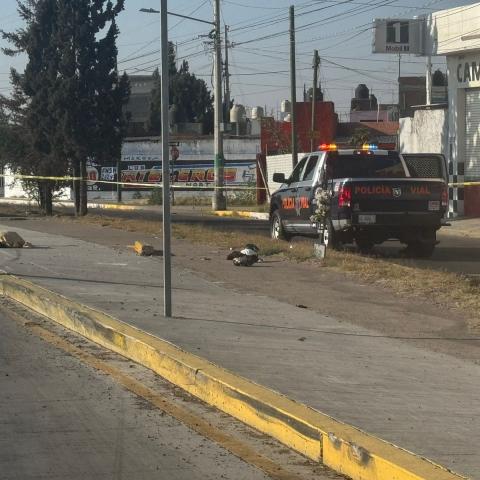 Motociclista se impacta contra un señalamiento y pierde la vida