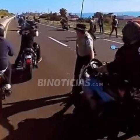 Motociclistas agreden a la Guardia Nacional en carretera de Baja California
