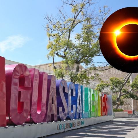 ¿Cuál será la mejor hora para ver el eclipse solar en Aguascalientes?