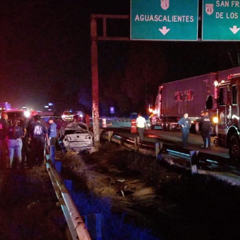 Un hombre murió calcinado luego de sufrir un accidente en la 45 nte.