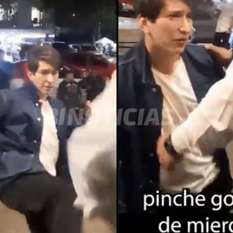 Captan a hijo de Xóchitl Gálvez ebrio e insultando a trabajadores 