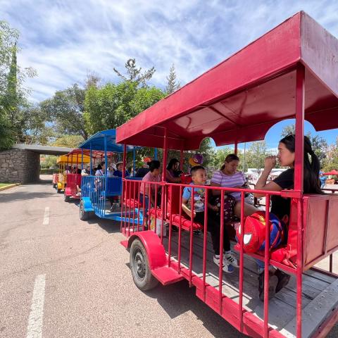 Niños en el Parque Rodolfo Landeros Gallegos 