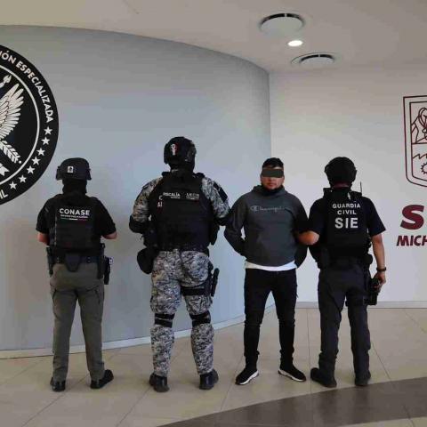 Detienen a “El Camaleón”, jefe de una célula de Los Viagras en Pátzcuaro
