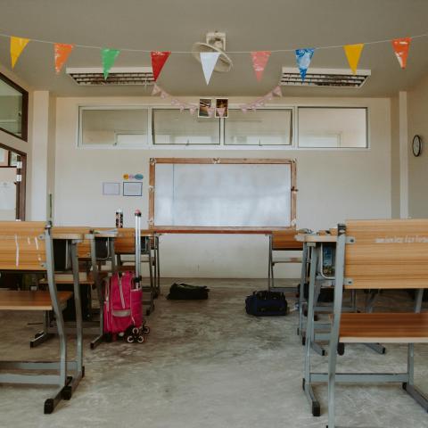 Salón de clases vacío