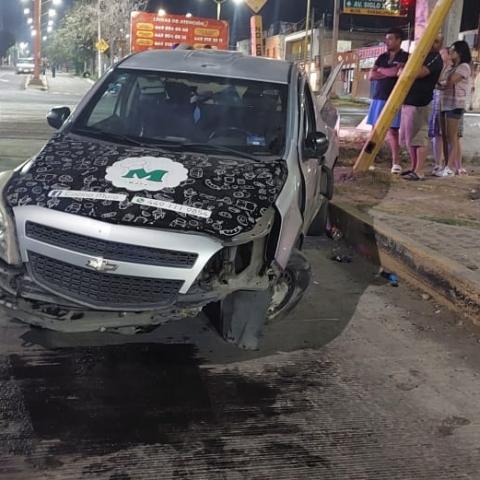 No hubo personas lesionadas pero el conductor si fue arrestado y consignado ante el Juez Municipal