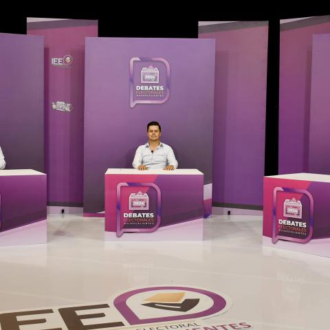 Realizan segundo debate electoral con ausencia del candidato a diputado de la coalición Fuerza y Corazón por Aguascalientes