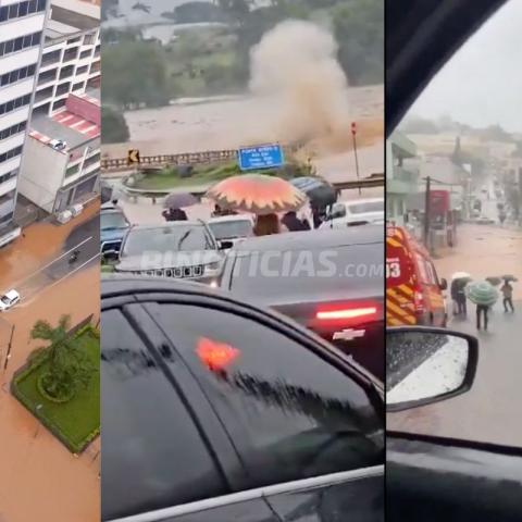 El agua crecida ha afectado puentes, carreteras y múltiples casas en el sur del país.