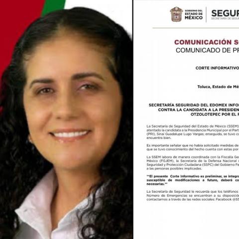 Atentan contra candidata del PRI en Otzolotepec, Estado de México