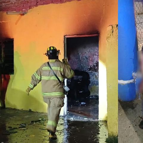 El incendio ocurrió la madrugada del domingo en el Fracc STEMA