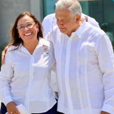 Rocío Nahle y López Obrador