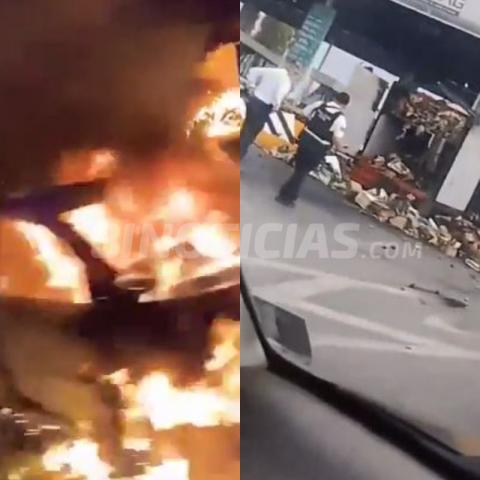 Saldo de bloqueos e incendios en Zacatecas: un delincuente abatido y 13 detenidos