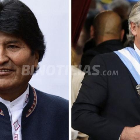 Evo Morales y Alberto Fernández 