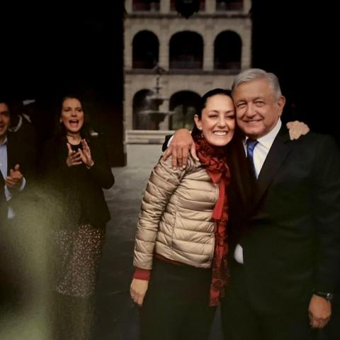 Claudia Sheinbaum y AMLO
