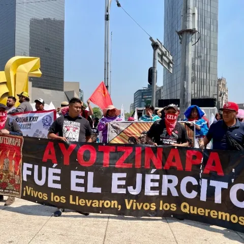 Manifestaciones del caso Ayotzinapa.