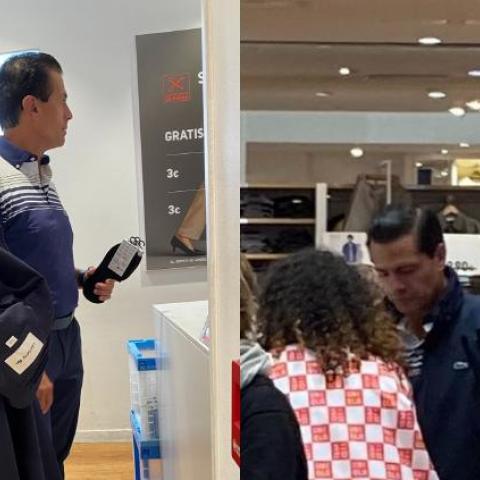 Captan a Peña Nieto de compras en Madrid