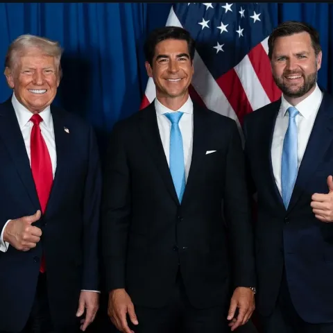 Donald Trump, Jesse Watters y J.D. Vance