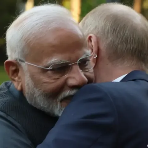 Dirigentes de la India y Rusia.