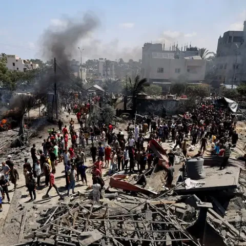 Ataque en Gaza.