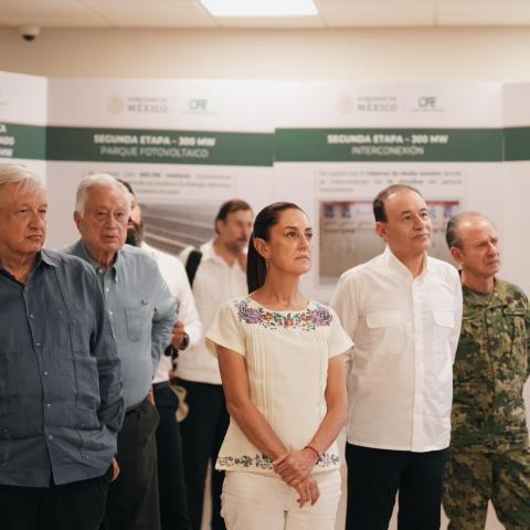 Sheinbaum con López Obrador.