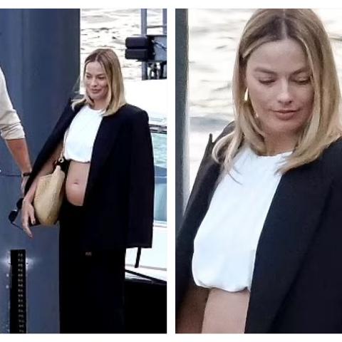 Las imágenes que probarían que Margot Robbie está embarazada