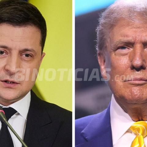 Volodímir Zelensky y Donald Trump 