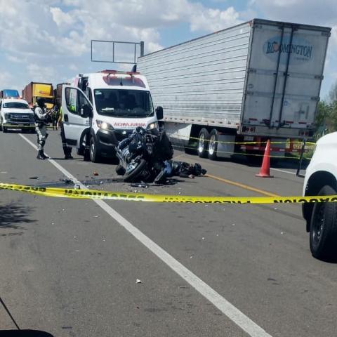 La víctima mortal llegó procedente de Saltillo para participar de un evento de "bikers" en Aguascalientes