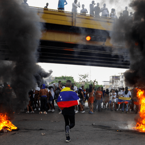 Protestas en Venezuela.