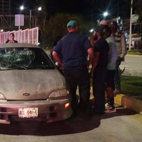 Sucedió justo frente a las instalaciones del Hospital de la Mujer