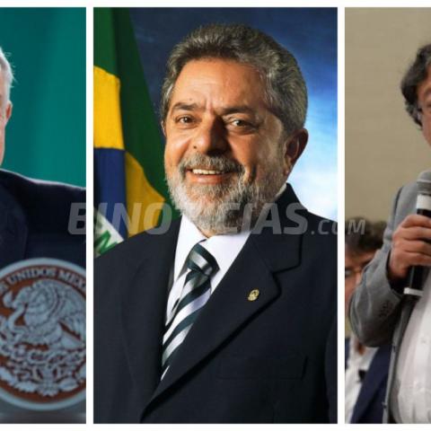 AMLO, Luiz Inácio Lula da Silva y Gustavo Petro 