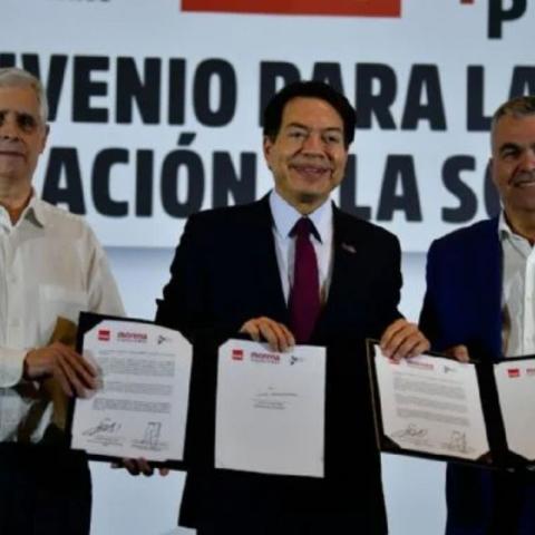 El PSOE firma acuerdo con Morena 