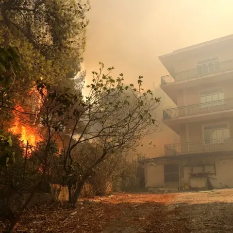 Incendio de Grecia