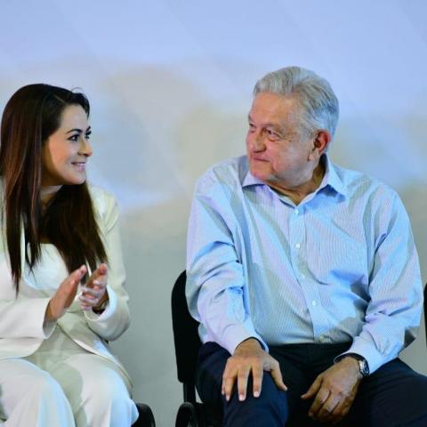 Tere Jiménez y López Obrador