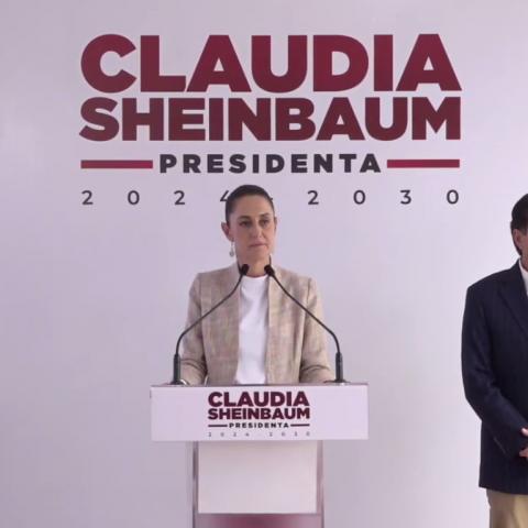 Claudia Sheinbaum y Mario Delgado