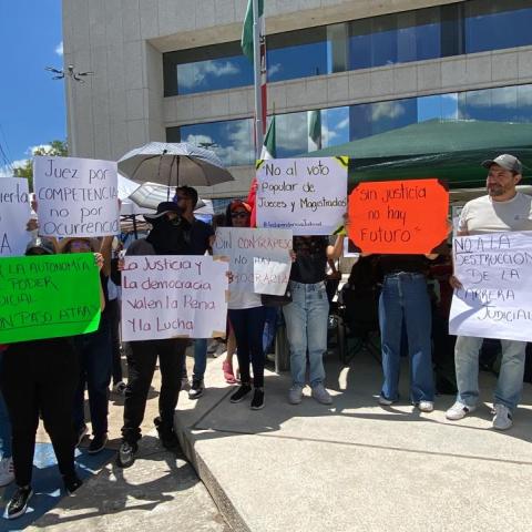 Se suman los 27 jueces y magistrados en Aguascalientes al paro de labores en contra de la reforma judicial